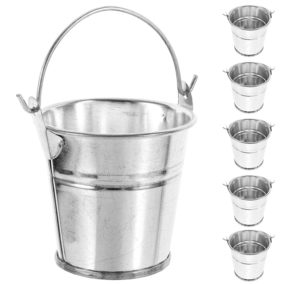 18 Pcs Mini Metal Buckets With Handles For Chips Fry Flowers-image-OPC-PKXWCXD-NEW