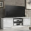 Creative Furniture TV Unit 120cm - White Gloss Doors 1
