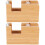 2Stk Tragbarer Klebebandabroller Bambus ABS Für Haushalt Schule 7