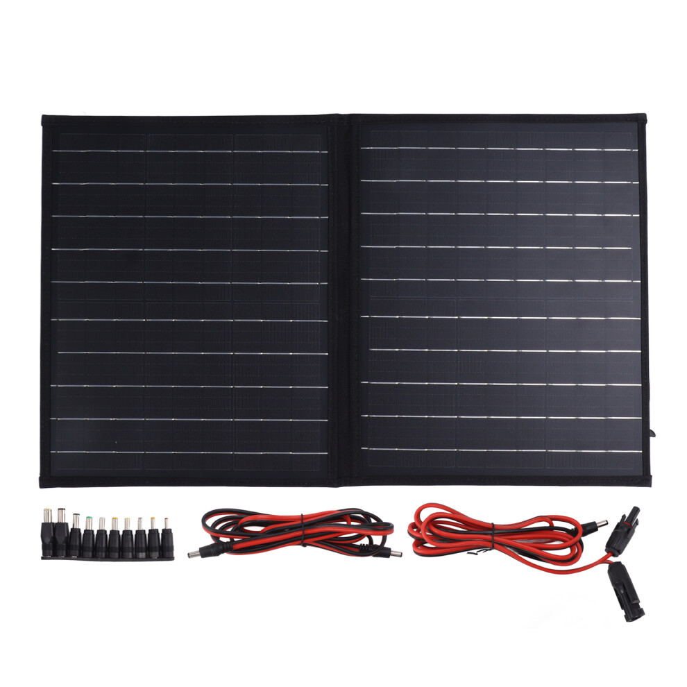 Foldable 18V 30W Waterproof Solar Panel For Camping Hiking Cycling 609610772682