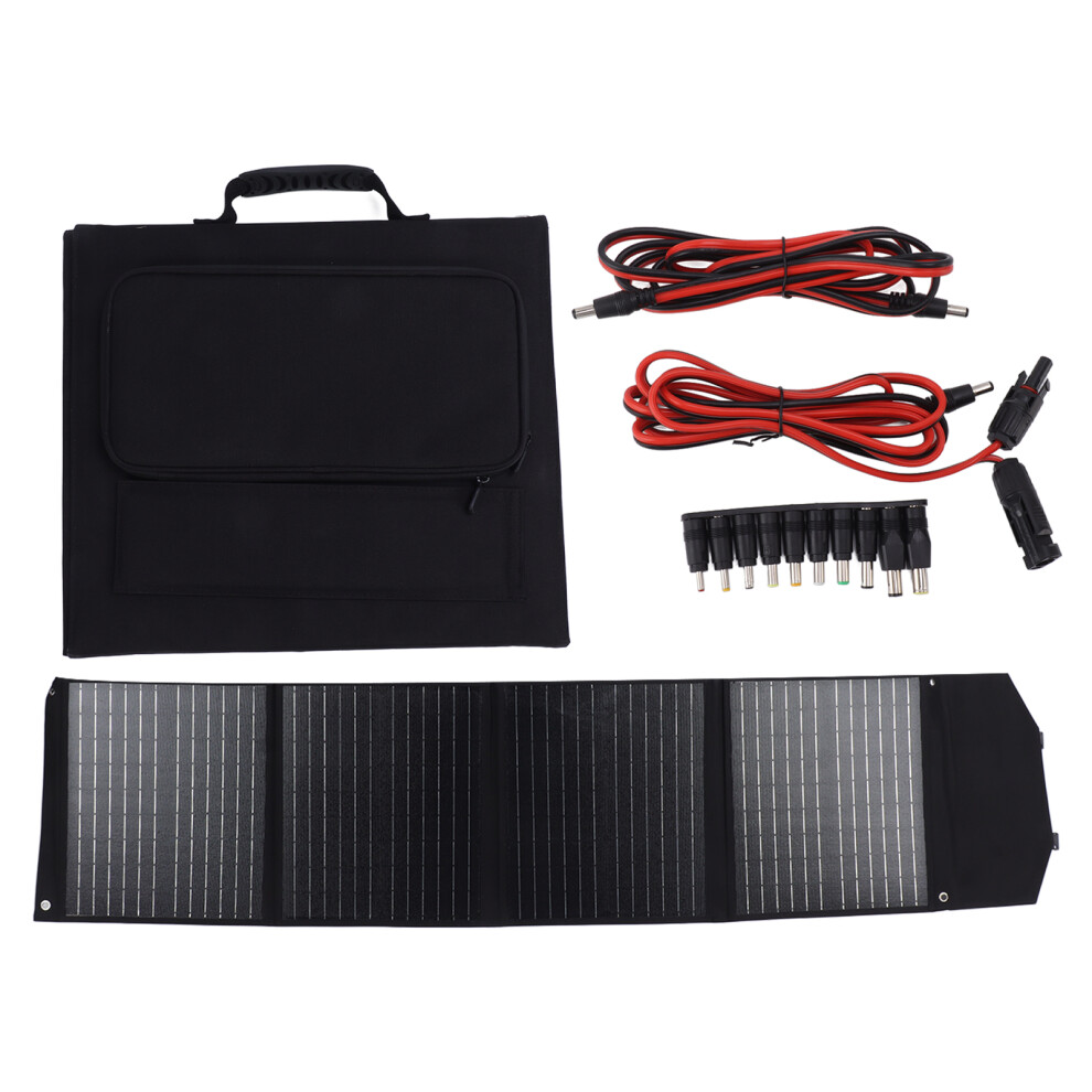 Foldable 100W 18V Solar Panel Portable Charger For Camping Light 609610773276