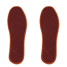 (Kaki 42) Bamboo Charcoal Mesh Insoles Breathable Sweat Pads Khaki 36