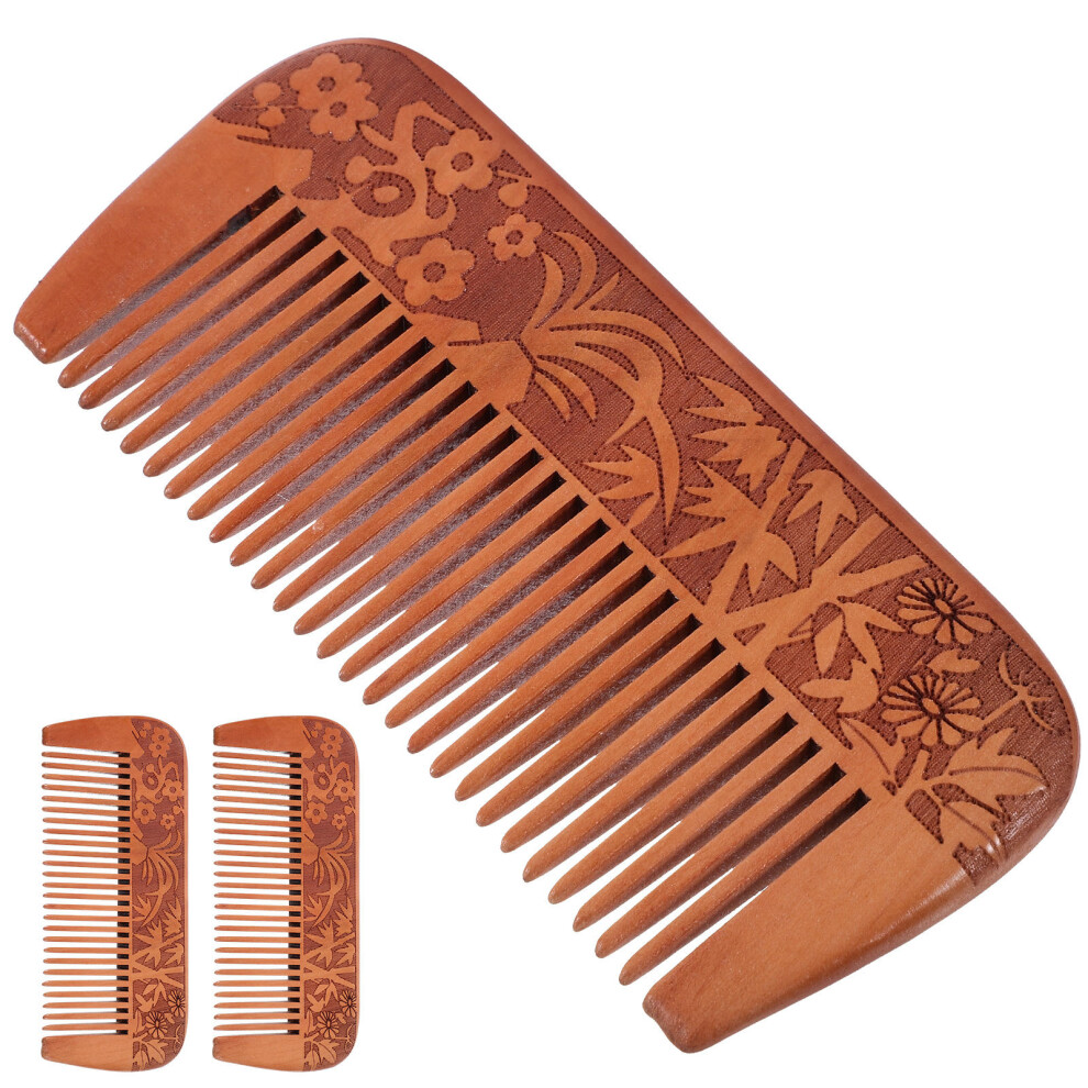 Iplusmile Unisex 6 Pcs Wooden Detangler Combs For Hair No Static
