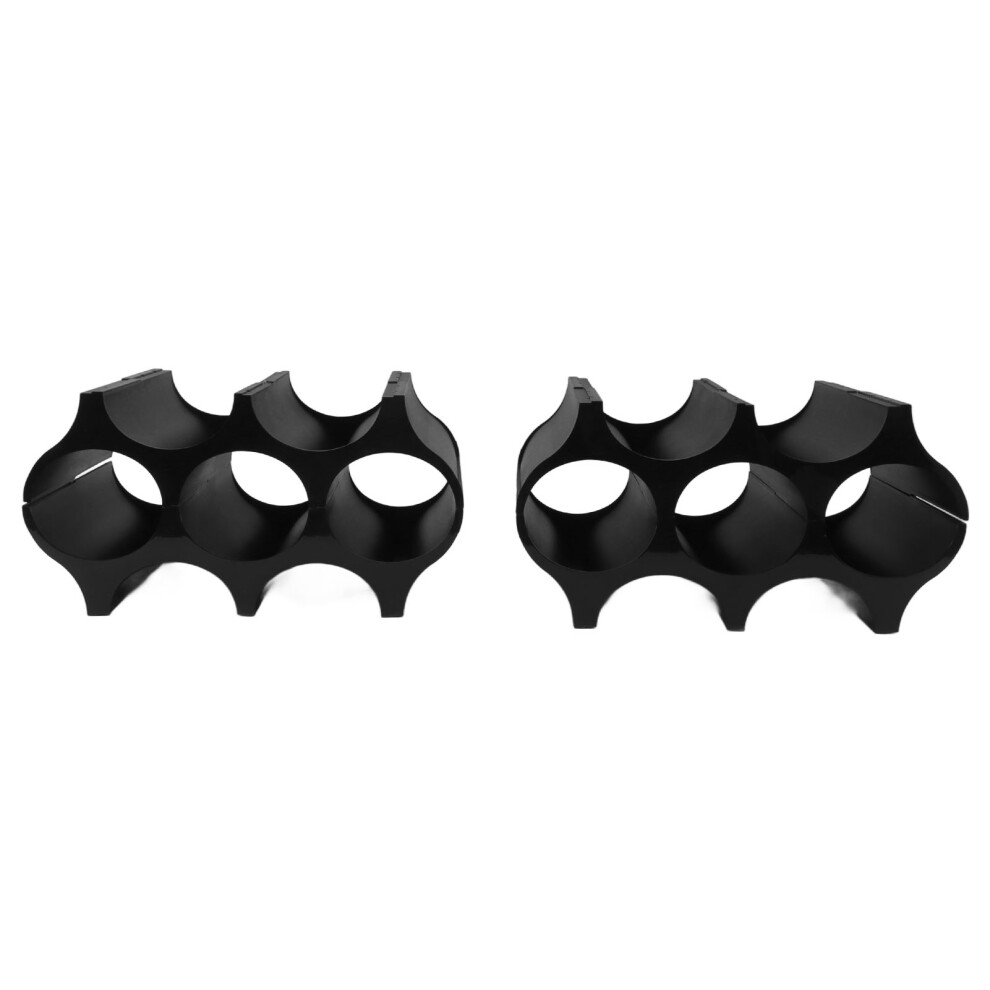 4Pcs Black Wine Bottle Rack Simple Decorative Pantry Organizer-image-OPC-PKXWDMG-NEW