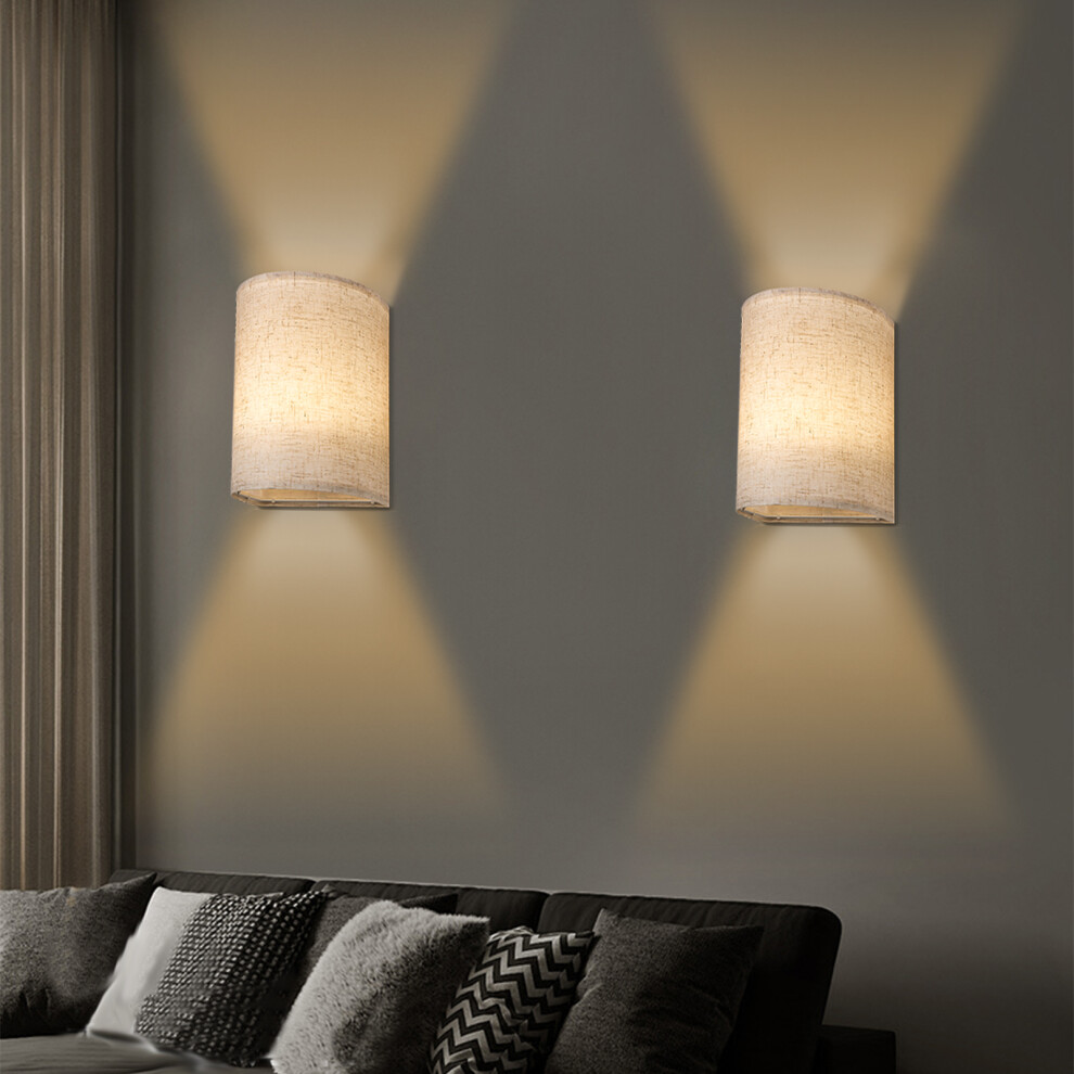 Neoglint RGBW Wall Lamp 2 Packs Dimmable with Remote