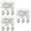 30 Pcs Heart Shape Pacifier Clips Iron Holder 7