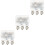 30 Pcs Heart Shape Pacifier Clips Iron Holder 5