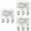 30 Pcs Heart Shape Pacifier Clips Iron Holder 6