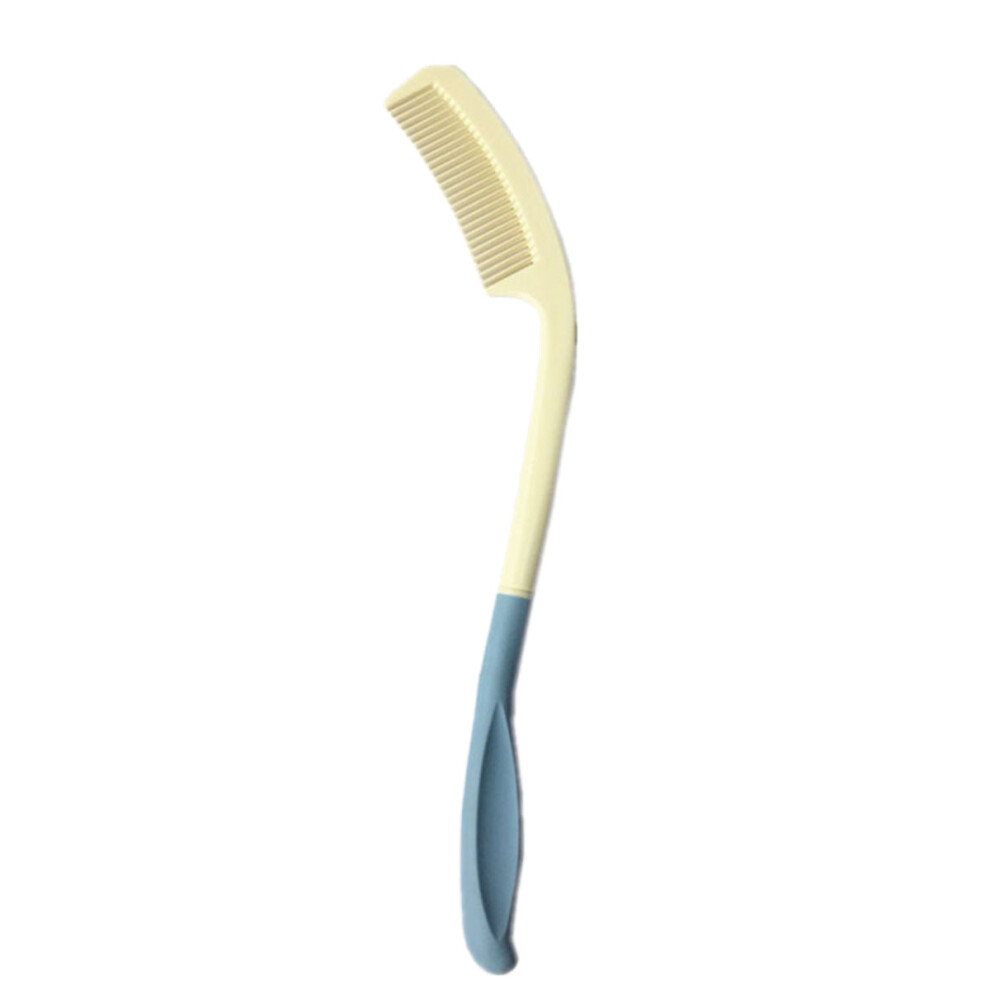 Villcase Unisex 3Pcs Long Handle Curved Plastic Hair Comb For Elderly And Disabled