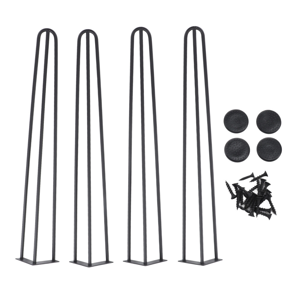 4Pcs 28In Hairpin Table Legs Heavy Duty Modern For Nightstand Desk 609610774235