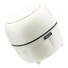 Cute Trash Can Lid Small Desk Trash Can With Lid Handsfree Operation Phone Viewing Compact Desk Bin