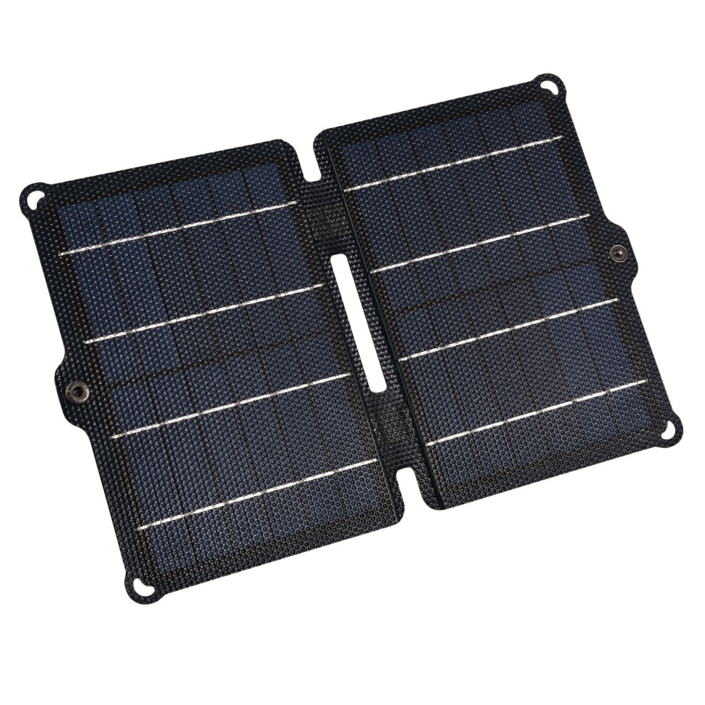 8W 5V Foldable Solar Panel Polycrystalline Silicone Charger Dual Usb 609610774662