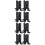 16 Pcs Post Base Brackets Heavy Duty Wood Fence Bracket 10