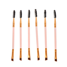 12 Pcs Angled Eyebrow Brushes With Spoolie For Makeup Application