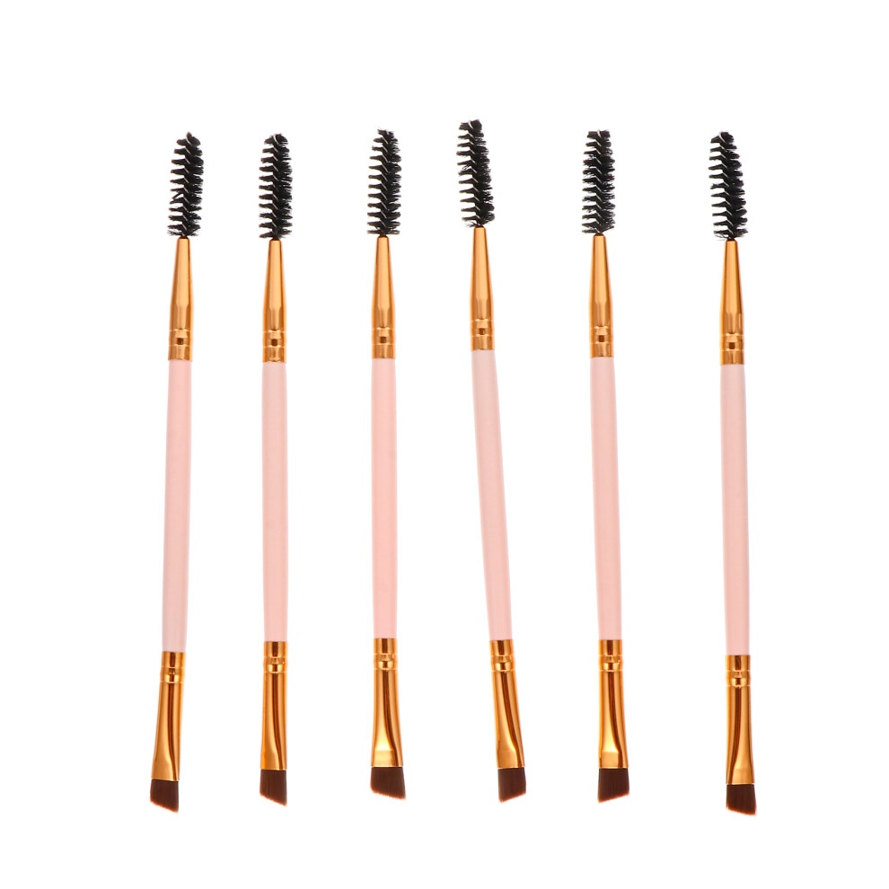 Aboofan 12 Pcs Angled Eyebrow Brushes With Spoolie For Makeup Application