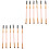 12 Pcs Angled Eyebrow Brushes With Spoolie For Makeup Application 3
