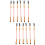 12 Pcs Angled Eyebrow Brushes With Spoolie For Makeup Application 7