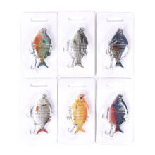 Slow Sinking Fishing Lures Double Hook Realistic Swimming Pattern Saltwater Artificial Baits Tackle Accessory