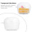 100Stk Einweg Kuchenform Transparente Lebensmittelbox Muffinhalter 2