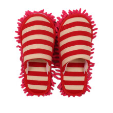 1 paar chenille überzieher für hausschuhe rot größe m