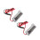 2 Pcs Car Battery Tester Automotive Diagnostic Tool Light Grey 2