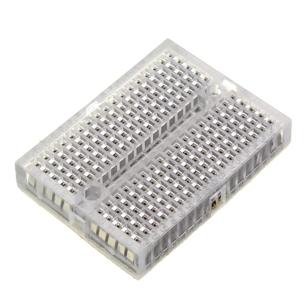 Syb-170 Breadboard Mini 10-Pack 35X47mm Transparent Solderless Protoboard 170 Tie-Points For Diy Prototyping 9354506101220