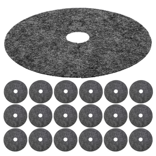 80 Pcs 25cm Nonwoven Tree Mulch Ring For Garden Root Protection 1