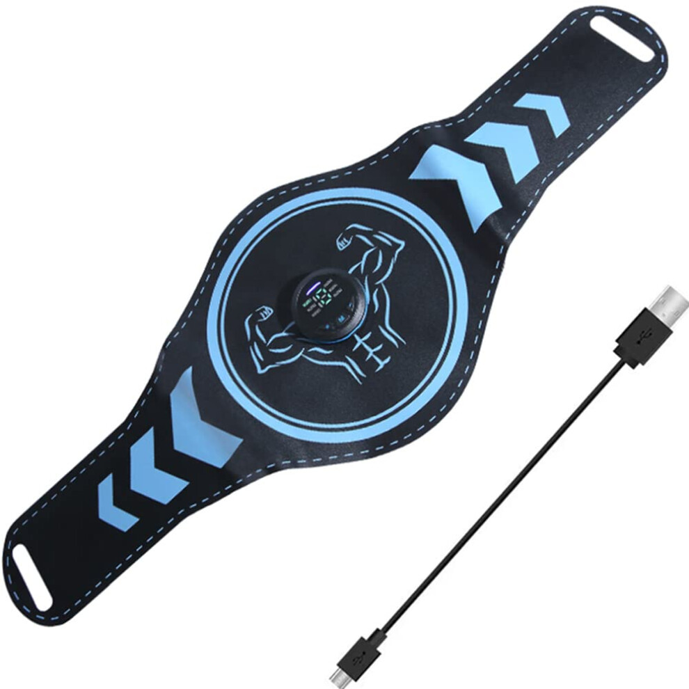 Abs Trainer EMS Muscle Stimulator USB Rechargeable Portable Ab Belt LED Display, 10 Modes, 20 Intensities-image-OPC-PKXWGHK-NEW
