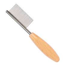 Compact Dog Hair Comb Ergonomic Grooming Tool Daily Use Pet Deshedding Comb For Dogs And Cats Durable Comfortable Design