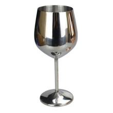 2Pcs Stainless Steel Stemmed Wine Glasses For Red White Wine