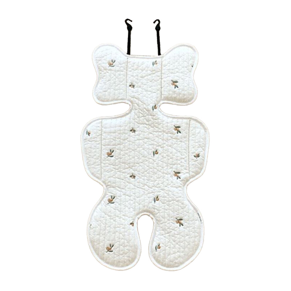 (Rabbit) Baby Stroller Cushion Breathable Cotton Head Neck Support Olive