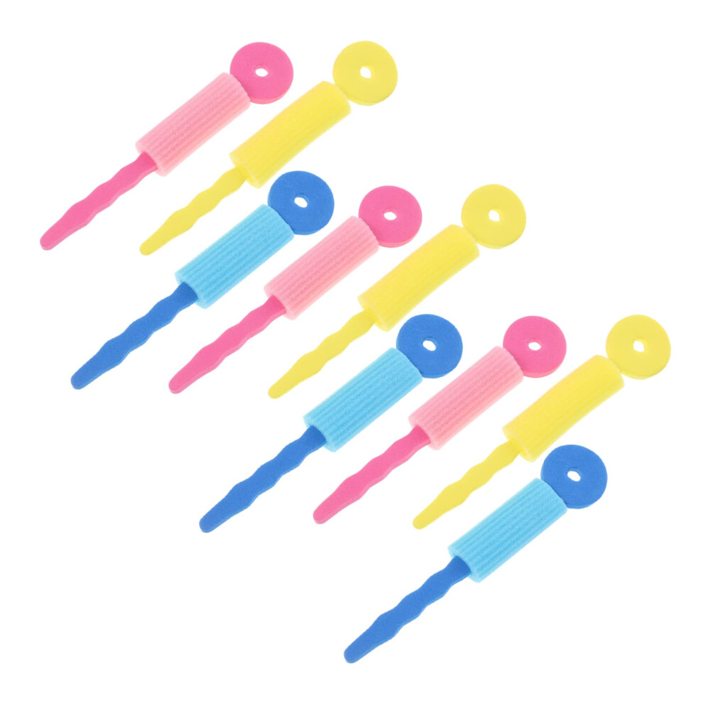 Hair Curlers Sponge Rollers 9-Piece Set For Women DIY Styling Tool Portable Create Wavy Curly Hairstyles