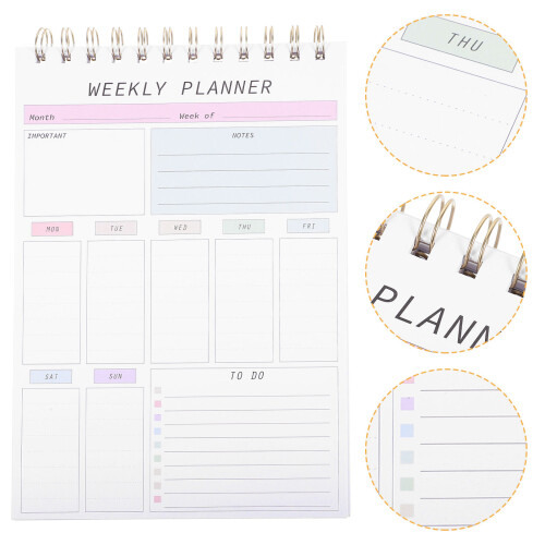2Pcs Tear-Off Notepad Daily Planner Schedule Pad To Do List 2