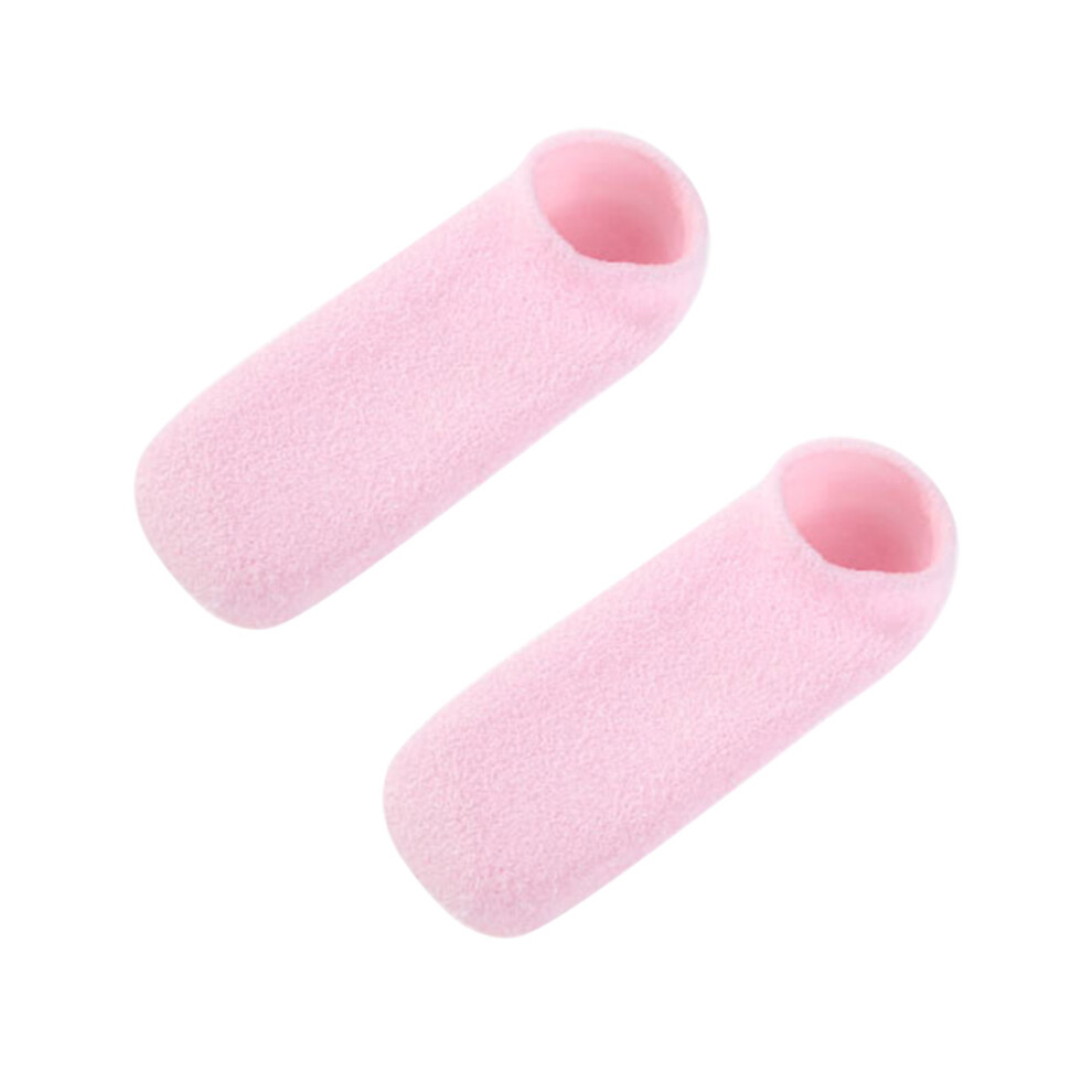Villcase Pink 3 Pairs Gel Beauty Foot Care Socks Moisturizing No-Wash