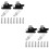 4 Pcs Anti-Theft Sliding Window Locks With Key 6