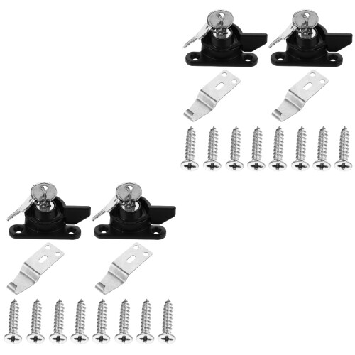 4 Pcs Anti-Theft Sliding Window Locks With Key 2