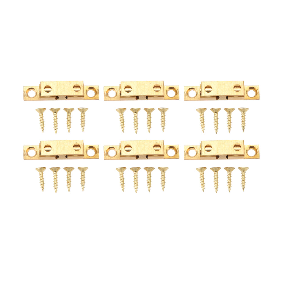(70Mm / 2.8In) 6 Set Brass Cabinet Door Catch With Gold Screw 42Mm/1.7In 609610781226