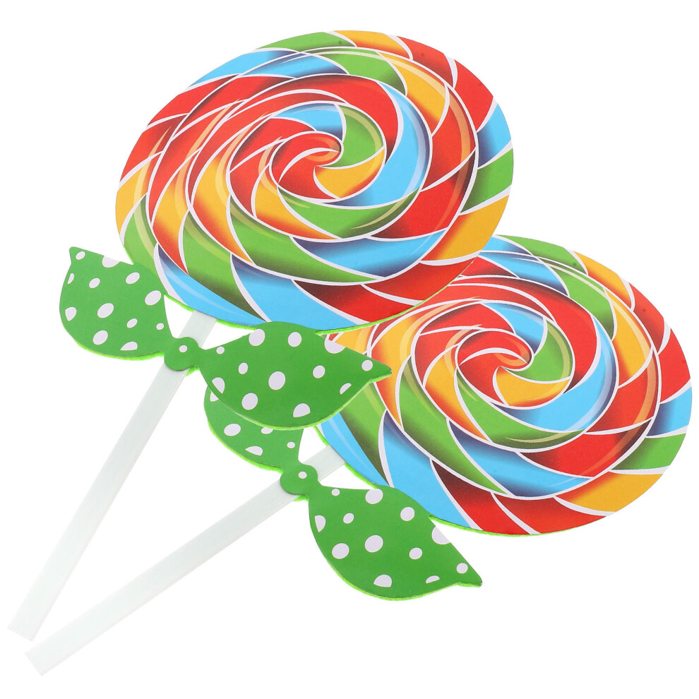 4 Pcs Lollipop Prop Large Candy Ornament Fake Food Festive Photo Toy-image-OPC-PKXWKWR-NEW