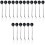 18 Pcs Stainless Steel Mini Fork With Ceramic Handle For Dessert 3