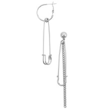 1Paar Punk Ketting Oorhangers Vintage Alloy Asymmetrisch