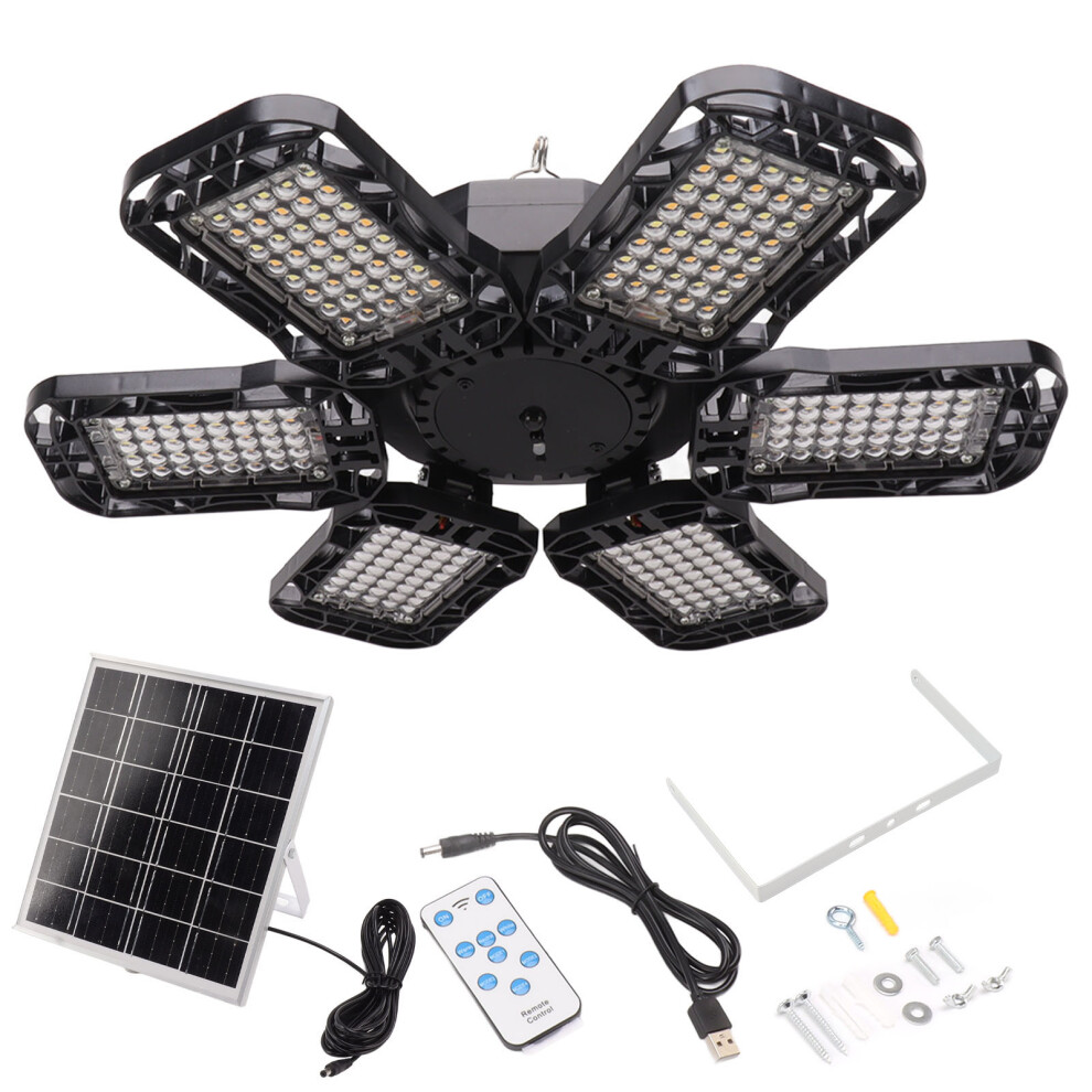 Led Motion Sensor Solar Panel Outdoor Remote Chandelier Light 609610782056