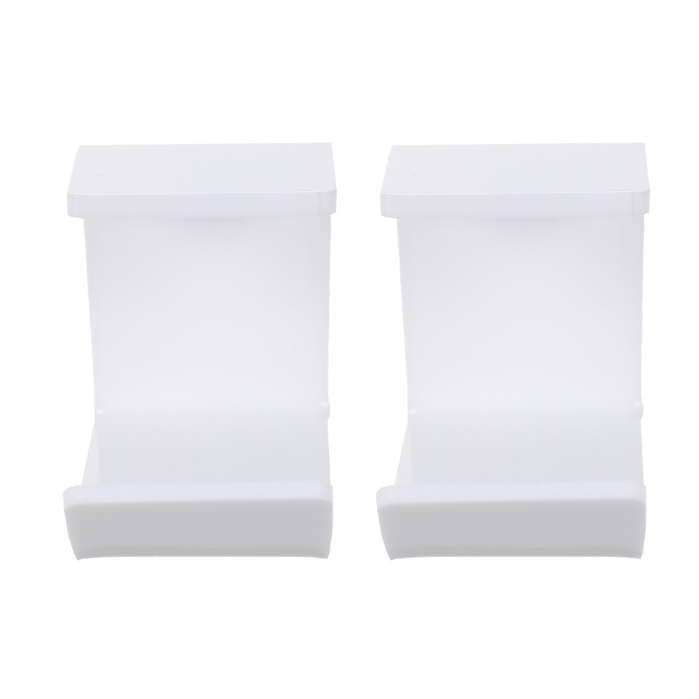 4 Pcs Acrylic Under Desk Headset Holder No Punching 032265288824
