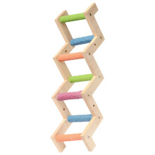 1Houten Papegaaienladder, Bijtbestendig Klimspeelgoed Vogels