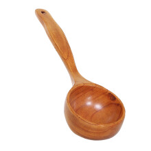 1 Pc Wooden Cooking Scoop Natural Wood Soup Ladle For Home Restaurant