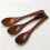 4- . Holzlöffel-Set, oval, Griff markiert, für Kinder 11