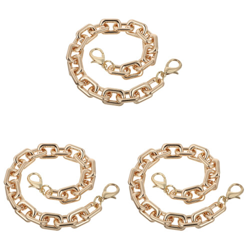 3 Pcs Short Chain Strap Handbag Accessory Replacement For Shoulder Bag 1