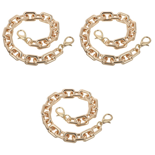 3 Pcs Short Chain Strap Handbag Accessory Replacement For Shoulder Bag 2