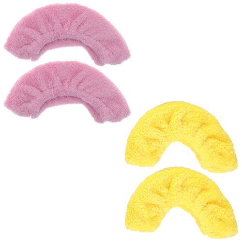 2 paar kinder schlittschuhüberzüge plüsch elastisch wasserabsorbierend 2