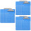 30 Pcs Plastic Clipboards With Ruler A6 File Holder 6