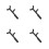 4Pcs Universal Arrow Fletching Remover For Carbon Arrows 10